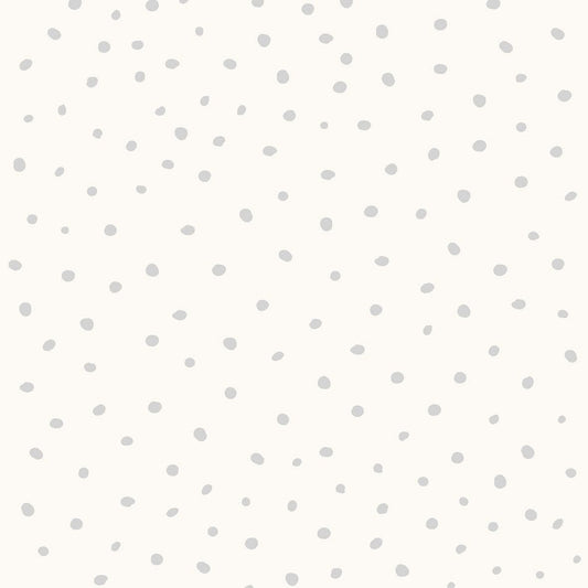 Polka Dots Gray Wallpaper - Smart Playrooms
