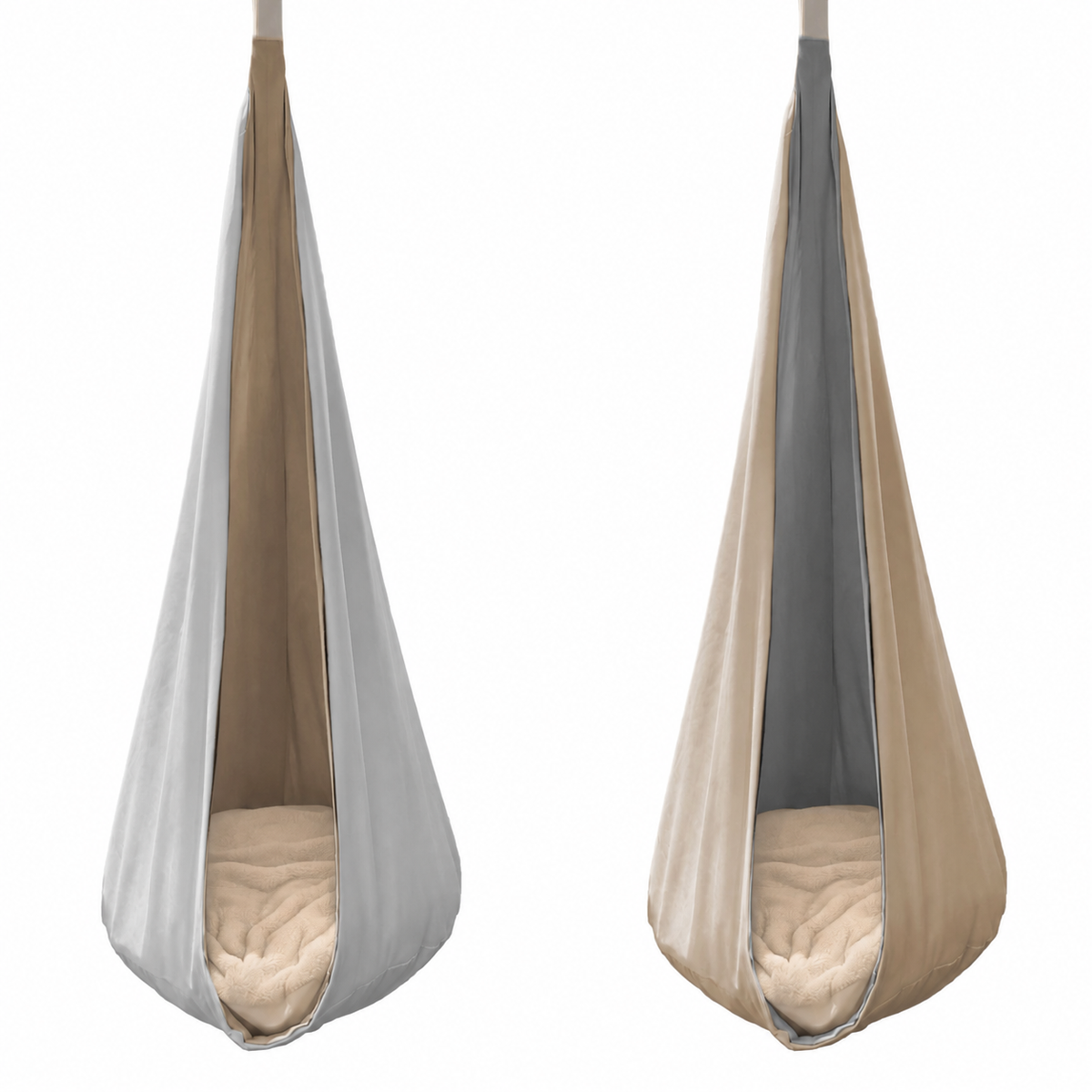 Indoor Hanging Cocoon Chair – Reversible Sensory Seat