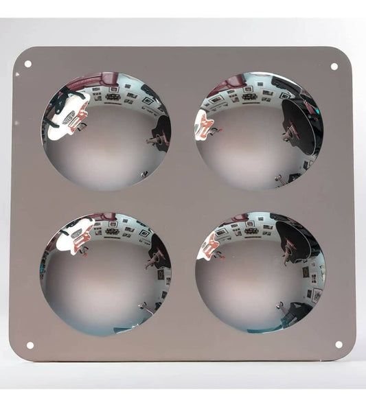 LiteZilla sensory bubble mirror panel featuring four reflective circular mirrors for interactive STEM activities