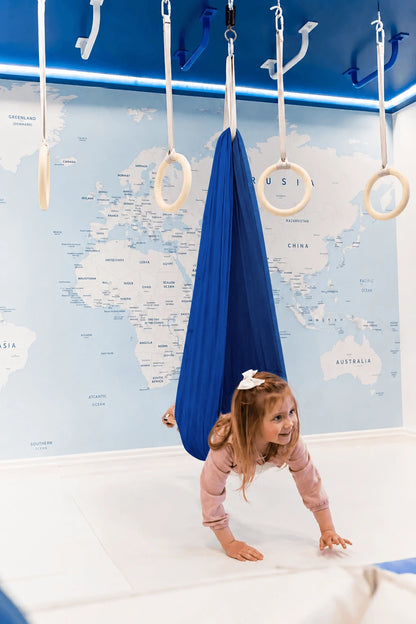 Kids Sensory Indoor Swing | Adjustable Cotton or Lycra Therapy Swing