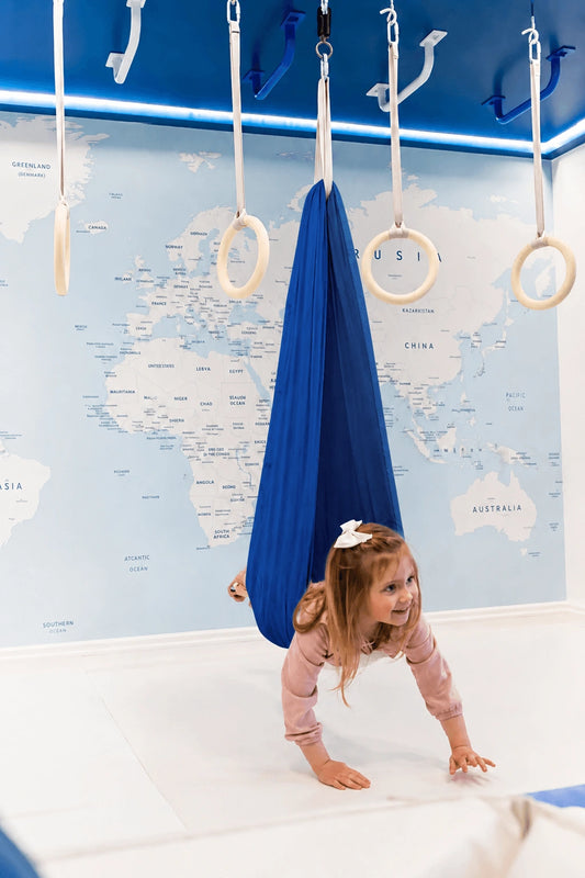 Kids Sensory Indoor Swing | Adjustable Cotton or Lycra Therapy Swing