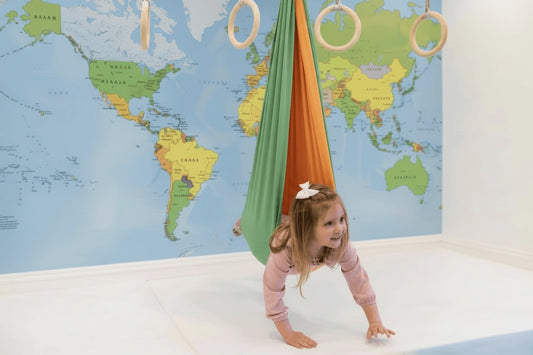 Kids Sensory Indoor Swing | Adjustable Cotton or Lycra Therapy Swing
