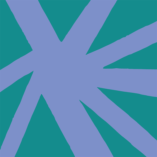 Unique Sur La Mur shine wallpaper for playrooms with bold blue and green geometric patterns