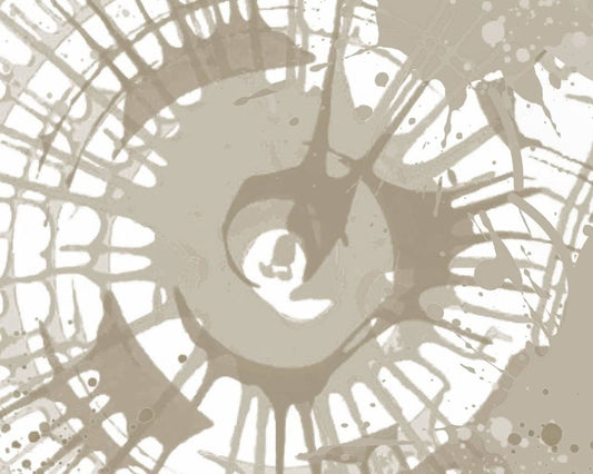 Spin art wallpaper for kids featuring vibrant splash patterns in soft neutral tones