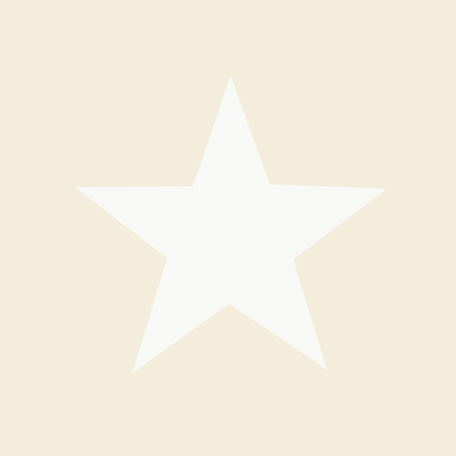 Sur La Mur star wallpaper for kids room featuring simple white stars on a soft beige background