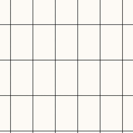 Straight Grid Black Wallpaper - Smart Playrooms