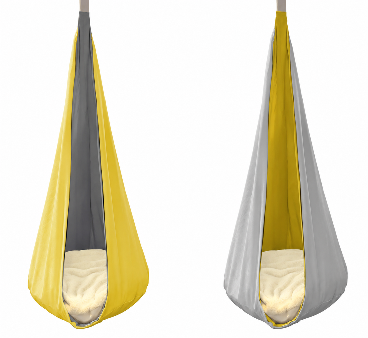 Indoor Hanging Cocoon Chair – Reversible Sensory Seat