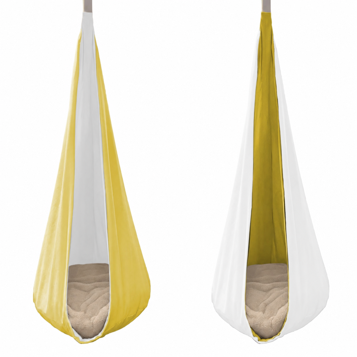 Indoor Hanging Cocoon Chair – Reversible Sensory Seat