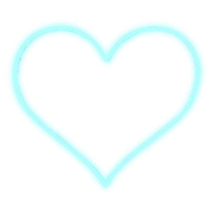 Brite Lite Tribe sweet heart neon sign in bright blue for vibrant home decor