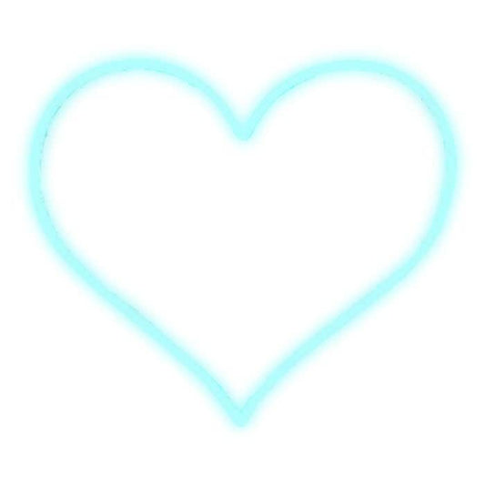 Brite Lite Tribe sweet heart neon sign in bright blue for vibrant home decor