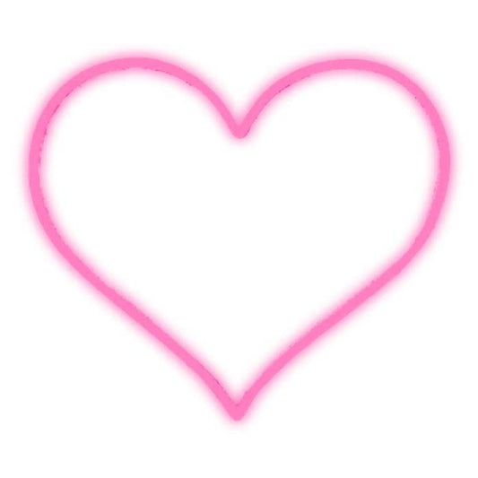 Sweet heart neon sign in pink with a glowing effect for home decor and special occasions