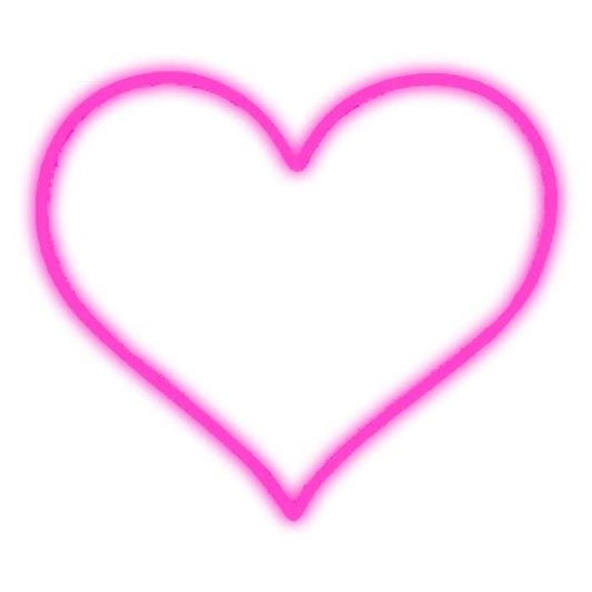 Sweet heart neon sign in vibrant pink light for romantic decor and celebrations
