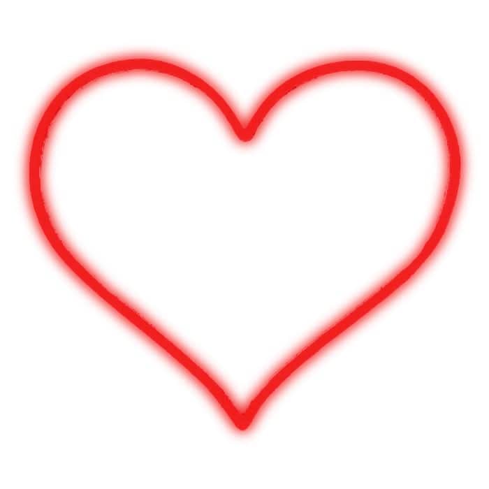 Brite Lite Tribe sweet heart neon sign in vibrant red, perfect for romantic decor