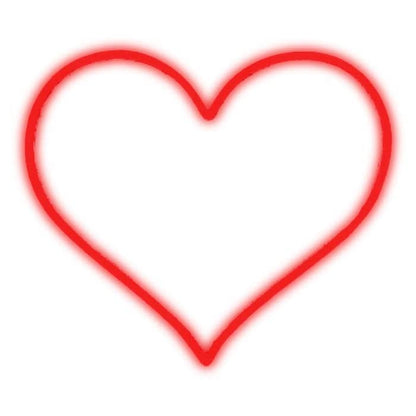 Brite Lite Tribe sweet heart neon sign in vibrant red, perfect for romantic decor