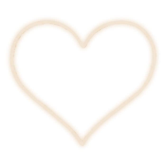 Brite Lite Tribe Sweet Heart Neon Sign in a Simple Heart Shape for Home Decor