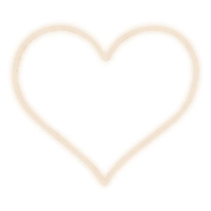 Brite Lite Tribe Sweet Heart Neon Sign in a Simple Heart Shape for Home Decor