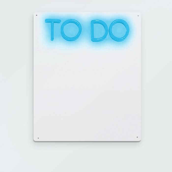 Brite Lite Tribe Neon Sign featuring 'TO DO' for a fun to do dry erase board for kids