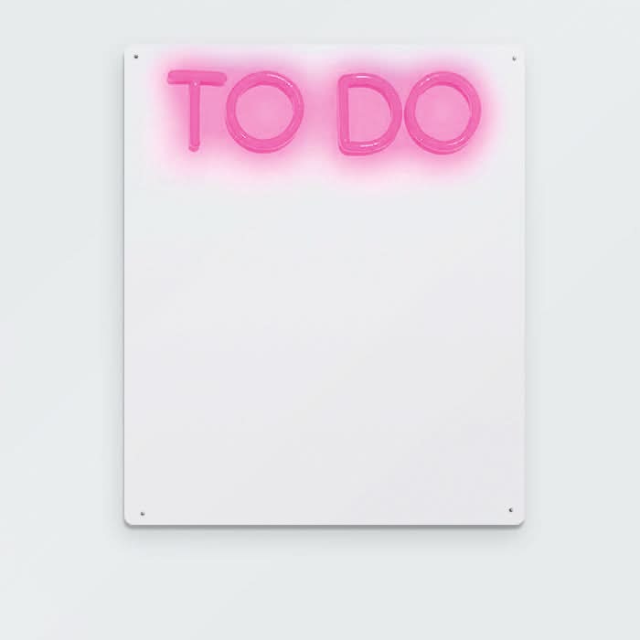 Brite Lite Tribe neon to do dry erase board for kids with vibrant pink lettering