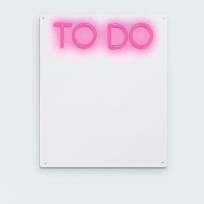 Brite Lite Tribe neon to do dry erase board for kids with vibrant pink lettering