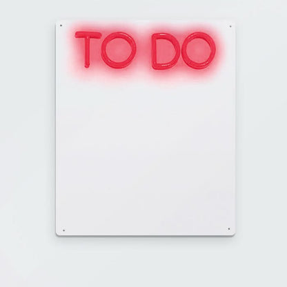 Brite Lite Tribe neon sign featuring 'TO DO' for a fun to do dry erase board for kids