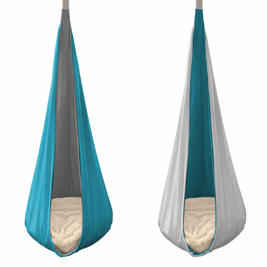Indoor Hanging Cocoon Chair – Reversible Sensory Seat