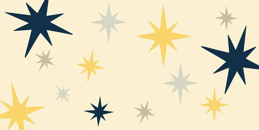Sur La Mur Twinkle Star Ceiling Decals in various colors for a playful room decor