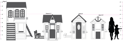 Two Story Playhouse + Custom Color - Smart Playrooms