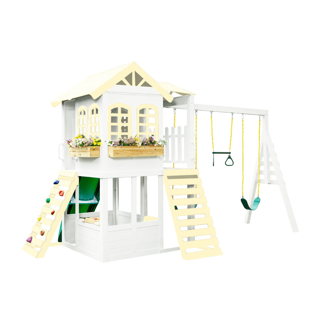 Two Story Playhouse + Custom Color - Smart Playrooms
