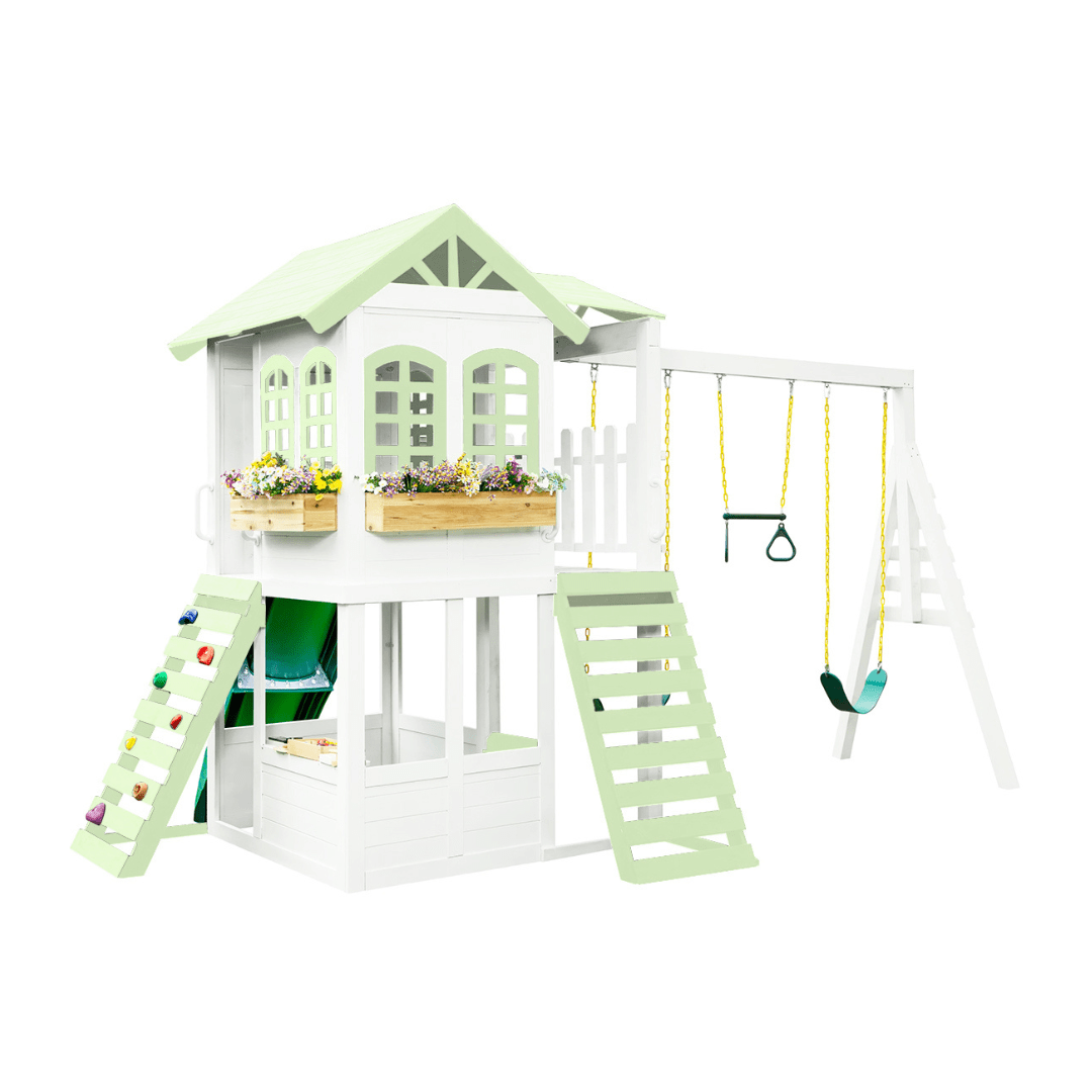 Two Story Playhouse + Custom Color - Smart Playrooms