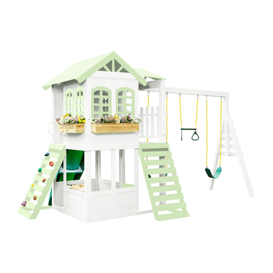 Two Story Playhouse + Custom Color - Smart Playrooms