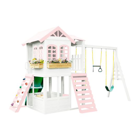 Two Story Playhouse + Custom Color - Smart Playrooms
