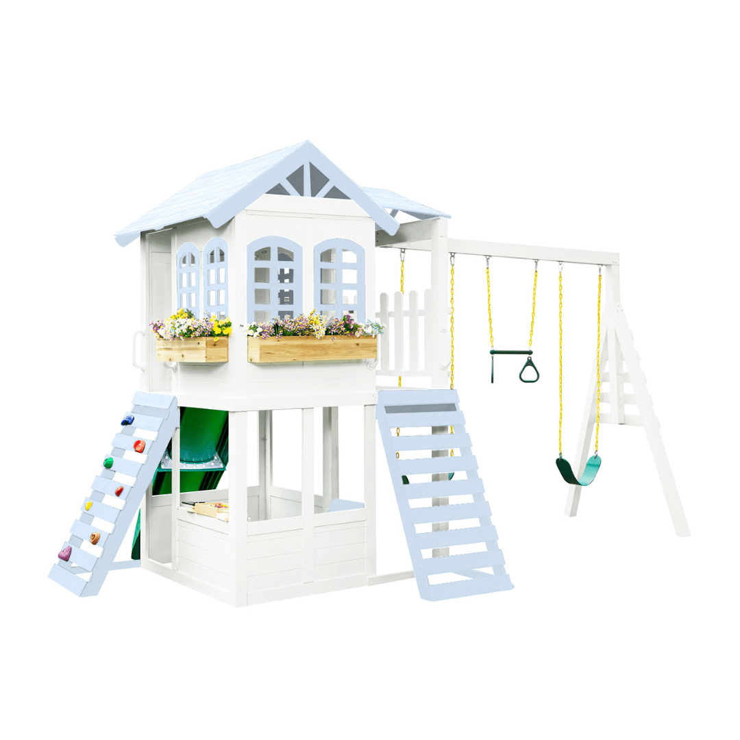 Two Story Playhouse + Custom Color - Smart Playrooms