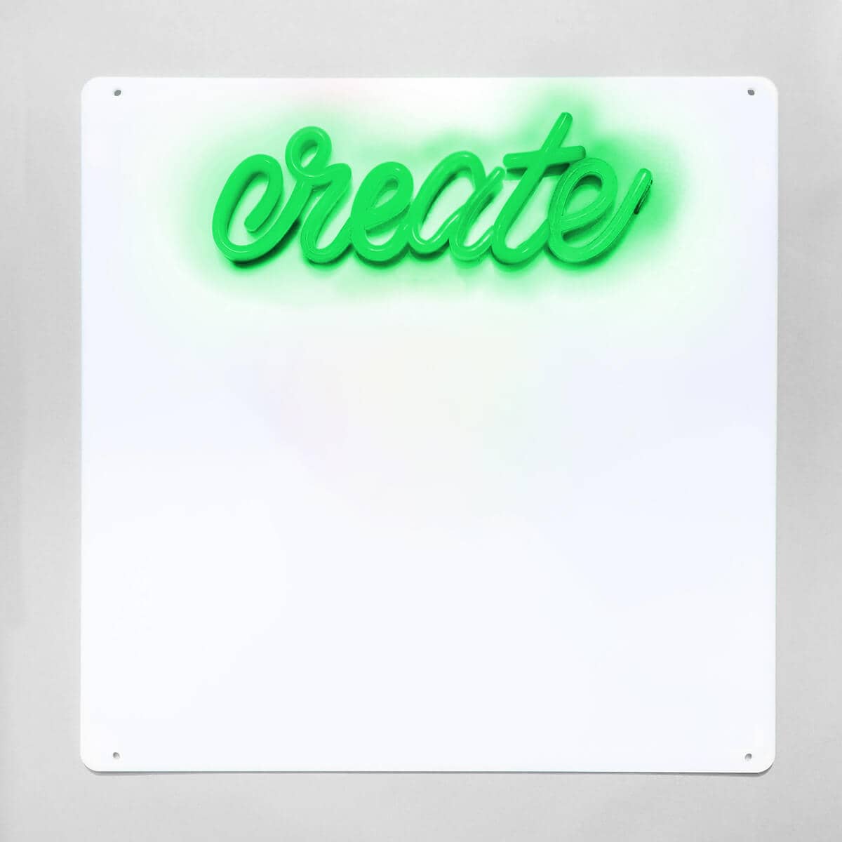 Brite Lite Tribe Neon Sign with 'Create' Text on a Dry Erase Board Set for Kids