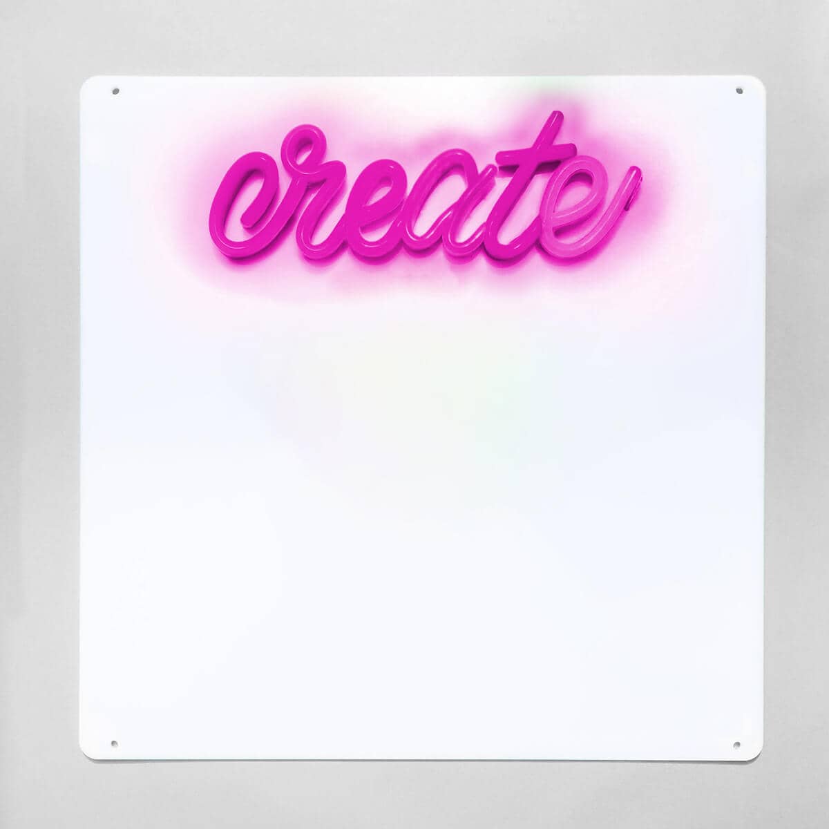Brite Lite Tribe Neon Sign 'Create' with Dry Erase Board Set for Kids for Fun and Creative Messaging