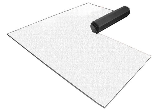 Dollamur vinyl floor mat for playroom rolled out, suitable for safe play and activities