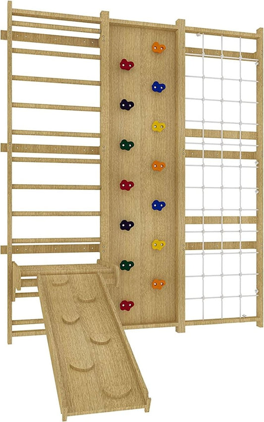 Wall Ladder + Rock Wall + Slide - Smart Playrooms