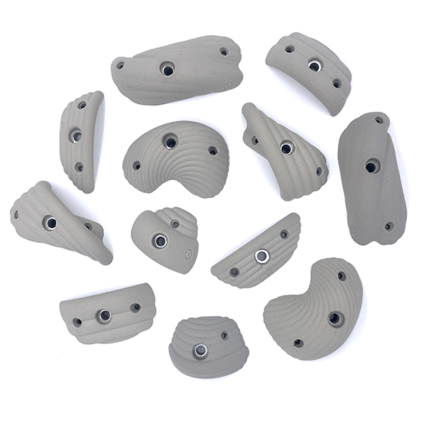 Exclusive Designer Wave Rock Wall Holds | One Color | Bolt On AND Screw On - Smart Playrooms