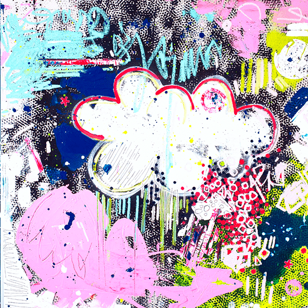 Colorful Montessori playroom wallpaper with playful abstract designs for children's spaces