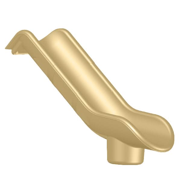 Dunrite straight indoor slide for playroom in a smooth gold finish, perfect for kids' play areas