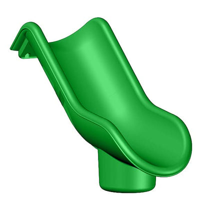 Dunrite straight indoor slide for playroom in vibrant green color for children's fun