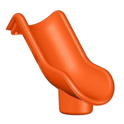 Dunrite straight indoor slide for playroom in bright orange, perfect for kids' playtime fun