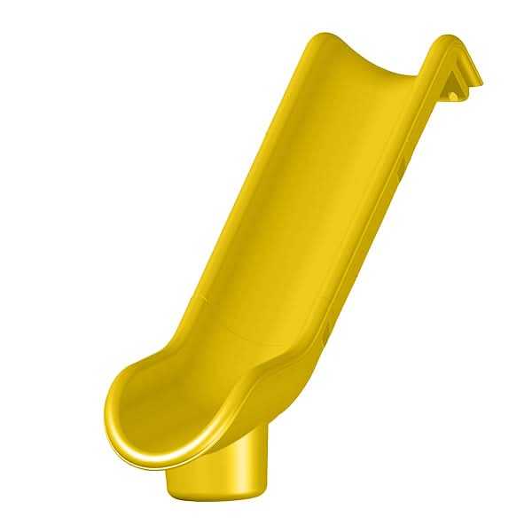 Dunrite straight indoor slide for playroom in bright yellow color, perfect for fun playtime