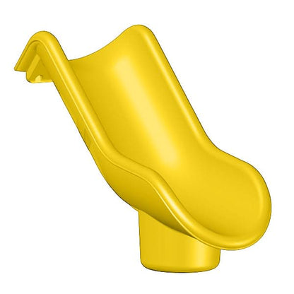 Dunrite straight indoor slide for playroom in bright yellow for children's fun playtime