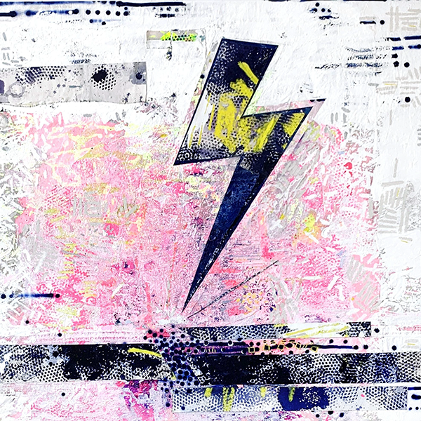 Shazam lightning bolt wallpaper featuring a bold lightning design on a vibrant background